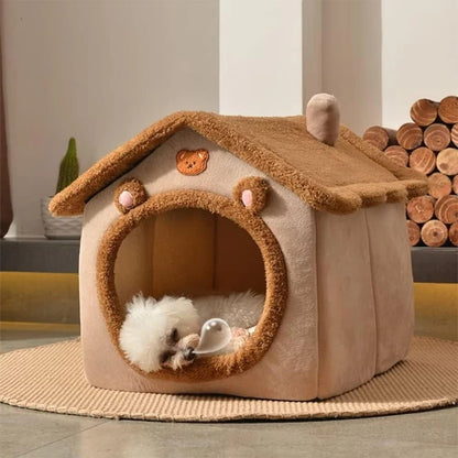 Foldable Pet House – Cozy Retreat for Cats & Small Dogs